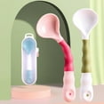 thumbnail image 4 of Binwennn Baby Bendable Silicone Spoon Feeding Training Spoon Tableware Self Feeding Learning Spoon For round Table Place Mats Plaid Fabric Charger Dinner Mats Hard Doilies for Tables Teal round Small, 4 of 7