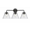 thumbnail image 1 of Innovations 284-3W-OB-G42-LED Large Cone 3 Light Bath Vanity Light part of the Nouveau Collection, Oil Rubbed Bronze, 1 of 1
