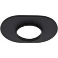 thumbnail image 4 of Cobra-Tek Aluminum 12" Oval Air Cleaner Base Smooth Black Fits 5 1/8" Carburetor Neck, 4 of 4
