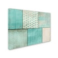thumbnail image 2 of Trademark Fine Art 'Teal Print Collage' Canvas Art by Marcee Duggar, 2 of 3