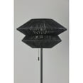 thumbnail image 5 of Adesso Gardner 63" Black & Travertine Decorative Floor Lamp with Black Rope Shade, 5 of 5