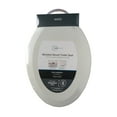 Mainstays Elongated White Wood Toilet Seat, Easy Clean