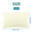 thumbnail image 6 of PiccoCasa Soft Microfiber Zippered Pillowcase Set of 2, Queen Pearl White, 6 of 7