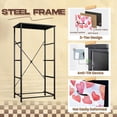 thumbnail image 4 of 4 Drawer Vertical Storage Dresser Pink hearts Hand drawn watercolor hearts Valentine s with Wood Top Fabric Pull Drawers, 4 of 8