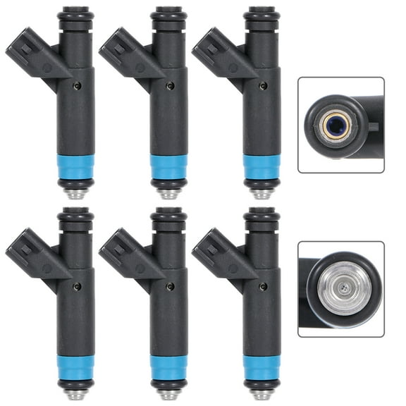 Injectors,CCIYU 4 hole Fuel Injectors Set fit for 01 02 03 04 05 for Ford for Taurus for Mercury for Sable 3.0 V6,01 02 03 for Ford for Ranger for Mazda for B3000 1F1Z9F593DA Injector,6 Pieces