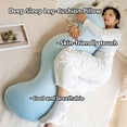 Body Pillow for Side Sleeping, Ergonomic Double Curve Hip & Leg Support ...