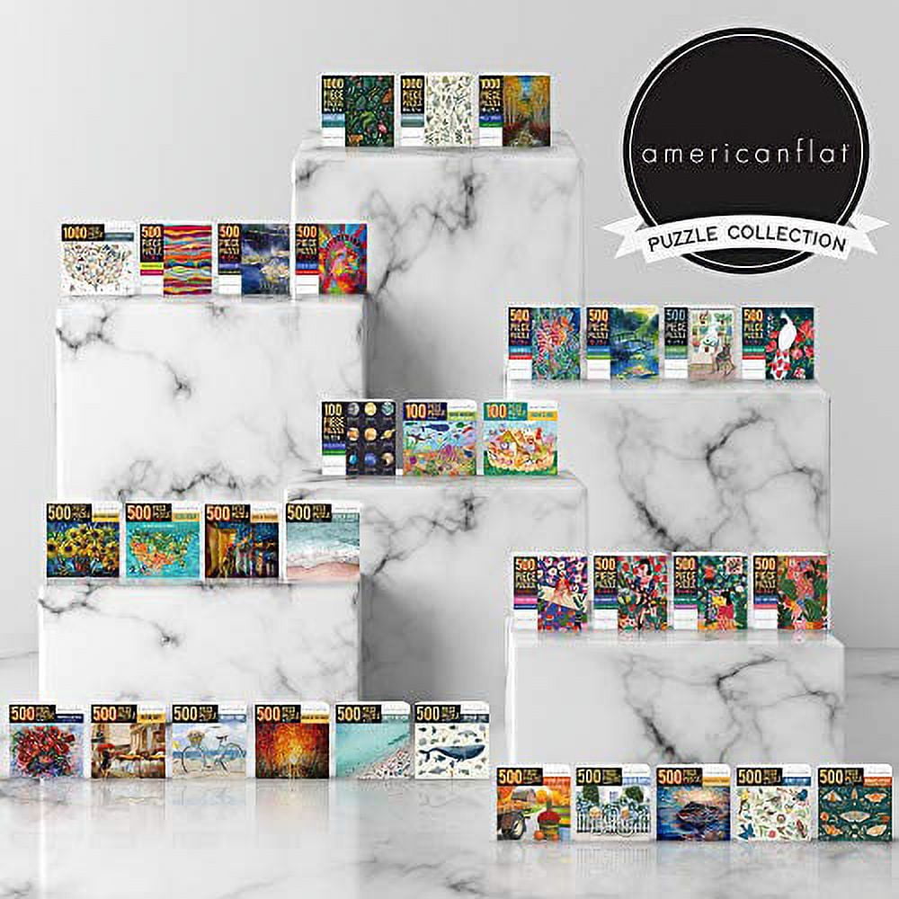 Americanflat 500 Piece New York Puzzle, 18x24 Inches, in The City Art by PI Creative