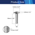 thumbnail image 2 of HUGFEGWE 30 Pcs M4x30mm Vis de Machine Phillips Tête Croisée Vis Pleine Filetage Acier Inoxydable 304 Vis Rondes pour Fixation Composant, Industriel et Construction, 2 of 6