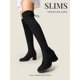 thumbnail image 5 of Botas DREAM PAIRS Laurence Sobre la Rodilla con Tacón Grueso Negro, 5 of 8