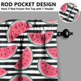 thumbnail image 5 of Kitchen Curtains 36 Inch Short - 3 Panel Set Watermelon Print, Rod Pocket Window Curtains 100% Polyester, Tropical Fruit Valance for Farmhouse, Cafe, Living Room, Bedroom, Easy Wash, 5 of 6
