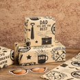 thumbnail image 6 of 10 Sheets Fathers Day Flower Wrapping Paper, Happy Father's Day Dad Theme Gift Wrap, Brown Kraft Floral Bouquet Paper for Men Husband Grandpa DIY Gift Packaging, 19.7 x 27.6In Each, 6 of 8
