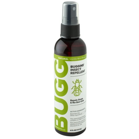 BUGGINS Natural insect repellent 0% DEET Vanilla Mint Rose