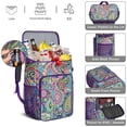 thumbnail image 2 of Colorful Floral Paisley Insulated Backpack Cooler, High-Performance Insulation, Leak-Proof & Waterproof, Perfect for Summer Trips, Camping, and Outdoor Fun, 2 of 5