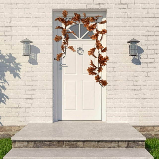 Fall Flowers Hanging Maple Leaf Vines For Seasonal Home Decoration Indoor Outdoor Mantle Table Porch