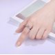 thumbnail image 1 of Anillo de Plata de Ley 925 con circonita AAA, simplicidad ajustable, accesorios de joyería exquisitos para mujer, regalo de fiesta de boda, 1 of 2