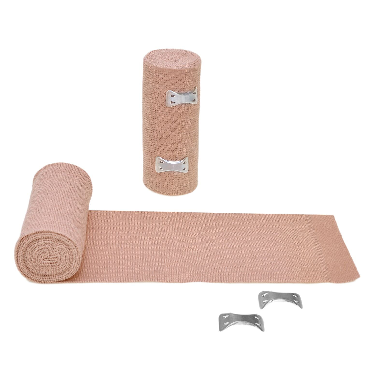Dealmed 4" Elastic Bandage Wrap with Clip Closure, Stretched Compression (50 Rolls/Case)