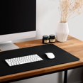 thumbnail image 5 of HofferRuffer Desk Pad, Desktop Waterproof Protector Mat for Keyboard and Mouse, Dual Side Use Leather Non Slip Desk Pad for Office and Home (Black, 31.5" x 15.8"), 5 of 8