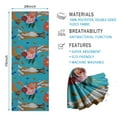 thumbnail image 2 of Dogs with Pioneer Flower Hot Yoga Mat Towel Non Slip for Hot Yoga - Quick-Drying Yoga Mat Cover with 4 Corner Pockets with Travel Bag - Hot Yoga Towel Non Slip 74"x26", 2 of 6