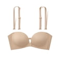 thumbnail image 5 of Low Back Bra Top with Built in Bra Strapless Bra Low Back Thin Strap Bra Spaghetti Strap Bra Push Up Bralette No Show Bra for Backless Dress Beige S, 5 of 8