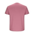 thumbnail image 4 of Wyobmus Men's Crew Neck T-Shirts Breathable Moisture Wicking Sport Shirt Lightweight Soft Home Wear Tops With Odor Control Solid Color T-Shirt S-2Xl B-Red, 4 of 6