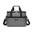 thumbnail image 4 of Bolsa de tela Oxford para lonchera, bolsa portátil de color sólido para llevar, bolsa de hielo aislante para picnic al aire libre, 4 of 5