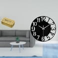 thumbnail image 2 of Elegante Porta Pañuelos De Acrílico Y Reloj De Pared Decorativo Silencioso Para Baño, Hogar, Oficina, Hotel, Restaurante, Almacenamiento Y Visualización De La Hora., 2 of 7