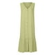 thumbnail image 5 of ICHUANYI Clearance Women's Fashion Solid Solor V-Neck Sleeveless Button Dress Cotton And Linen(Green, XXL) ICHUANYI WER2023081010906, 5 of 5