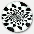 thumbnail image 1 of DesignArt Abstract Spiral Fractal Design Large Wall Clock, 1 of 2