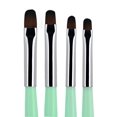 thumbnail image 1 of Beaute Galleria Juego de 4 pinceles de uñas de gel (tamaño 6 8 10 14) para extensiones de uñas de gel UV Builder Nail Tips Builder Polygel Nails Gel Sculpting Nylon Hair Nail Art Painting Pen, 1 of 5