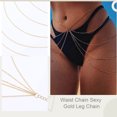 thumbnail image 4 of Cadenas para la cintura, cadena para piernas, cadena sexy en capas para muslos y caderas, accesorios para el cuerpo de bikini de playa, joyería, 4 of 5