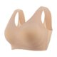 thumbnail image 1 of Ropa interior suave sin costuras, cómoda, inalámbrica, de pecho grande, sujetador pequeño, transpirable, copa fija, fruncida, brillante, talla grande, 1 of 1