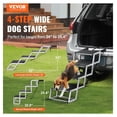 thumbnail image 2 of Dog Stair for Cars 4-step Folding Dog Steps Aluminum Loads up to 150 lbs, 2 of 7
