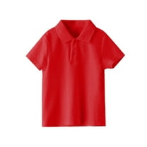 zbxnLI Kids School Uniform Tops for Boys Girls Short Sleeve Golf Shirts Collared Casual Dressy Blouses