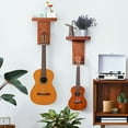 thumbnail image 3 of Estante de almacenamiento 2 uds colgador de guitarra de pared multifunción Kit de bricolaje colgador de madera de caoba montado en la pared soporte de púas tornillo fijo para guitarras eléctricas acús Tomshoo Estante de almacenamiento, 3 of 6