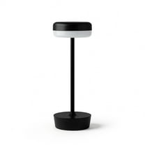 Mainstays 12-Inch Outdoor Rechargeable Table Lamp, Black, Water-Resistant