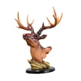 thumbnail image 3 of kowaku Deer Head Statue Resin Modern Sculpture for Cabinet Fireplace Bedroom Brown, 3 of 9