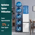 thumbnail image 2 of Soporte para jarras de agua MYLOLF, 5 niveles, de acero azul, 2 of 6
