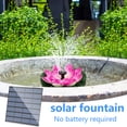 thumbnail image 5 of Solar Powered Water Fountain Outdoor, Solar Pond Fountain, 6 in Lotus Design, 6 Heads, Solar Panel, Outdoor Garden Decor, 1 Set, Backyard Pond, Bird Bath, Yard Decorations Outdoor, 5 of 5