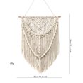 thumbnail image 4 of Tapestry Modern Simple Design Wall Hanging Ornament Cotton 4 5 3 Rope Macrame Tassel Decoration for Home, 4 of 7