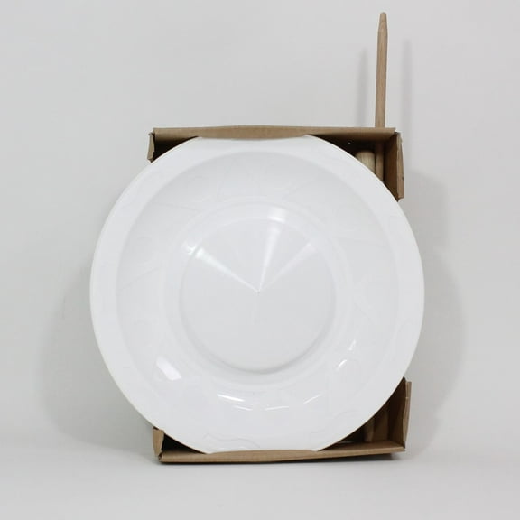 Henrys Juggling Plate Set - Spinning Plate with Hand Sticks (White)