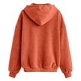 thumbnail image 6 of Sewkxo Womens Velour Zip Up Hoodie Long Sleeve Fall Oversized Hooded Sweatshirt Y2K 2026 Jacket with Pockets,Saffron S, 6 of 6