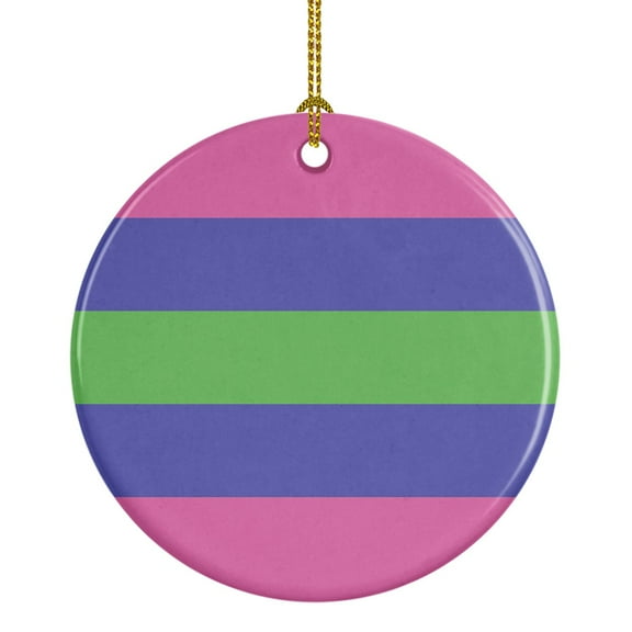 Trigender Pride Ceramic Ornament