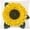 yellow, variant on JWH 3D Round Golden Decorative Soft Velvet Sunflower Throw Pillows 14 inch for Sofa Bed Decration