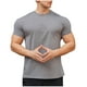 thumbnail image 2 of Blusas y camisas de manga corta y cuello redondo para hombre. Blusas casuales de verano para hombre, de manga corta, de color liso, con cuello redondo, para fitness. Blusas de poliéster para hombre., 2 of 5