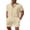 Light Khaki, variant on COOFANDY Men's 2 Pieces Linen Set Henley Shirt Short Sleeve and Shorts Summer Beach Yoga Matching Outfits
