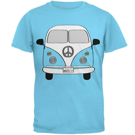 Halloween Travel Bus Costume Camper Wanderlust Mens T Shirt Sky 2XL