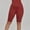 Red, variant on Qtocio Plus Size Shorts,Women's Solid Color High Waisted Supportive Shorts for Yoga and Workout Summer Activities