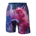 thumbnail image 4 of Salouo Color Explosion Makeup Brush Pattern Swim Trunks for Men,Men's Hawaiian Bathing Suit Swimsuits Quick Dry Swimming Board Shorts Beach Shorts with Pockets-Medium, 4 of 6