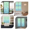 thumbnail image 7 of Teal Blue Ombre Coastal Window Privacy Film,Sea Nautical Summer Beach Starfish Coral Static Cling UV Sun Blocking Window Tint Day and Night,Non-Adhesive One Way Privacy Cover 17.7''x78.7'', 7 of 7