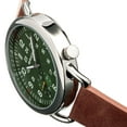 thumbnail image 3 of Breed Regulator Leather-Band Watch w/Second Sub-dial - Brown/Green, 3 of 3